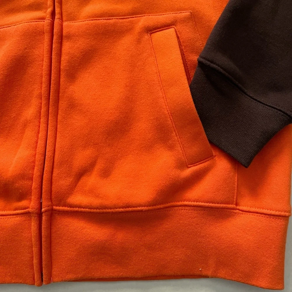 Unisex teens Soccer jacket full zip up hoodie sweater Sz L ( 14/16)